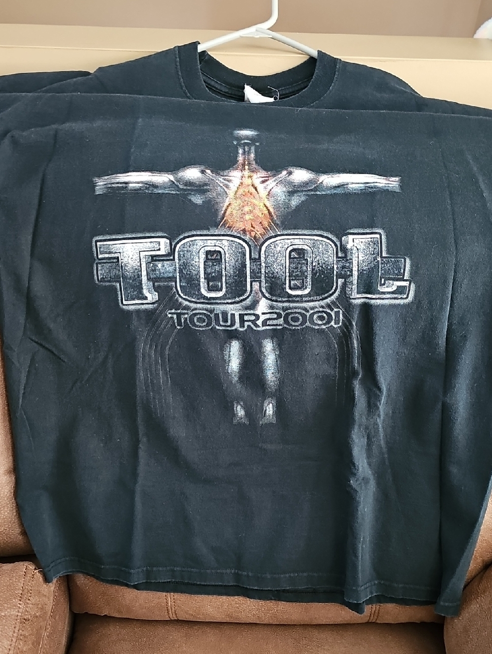Jerzees Vintage  Black TOOL Tour 2001 Graphic Tee
